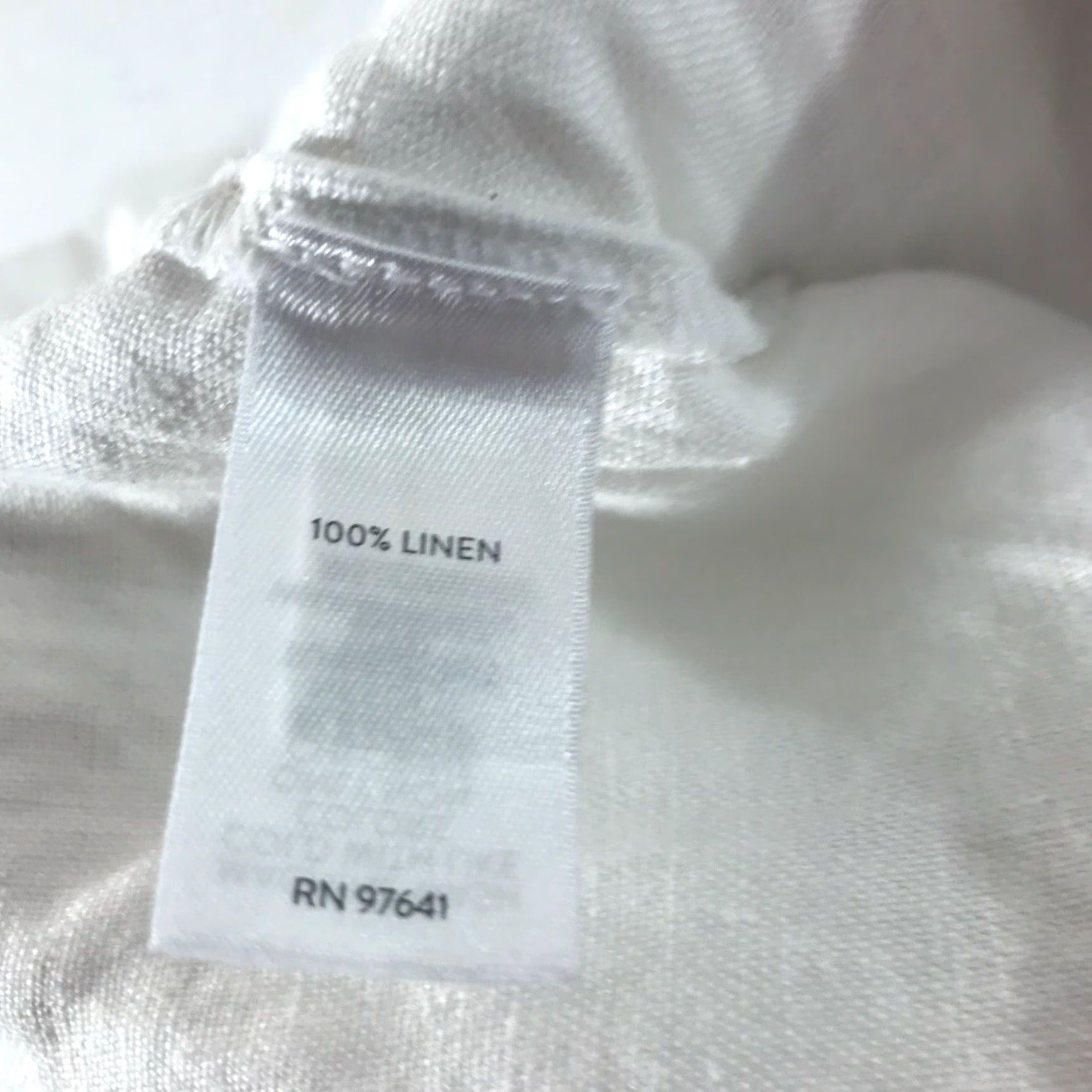 Vintage Pure Jill Pants XL Tall Linen White Cropped Pull On Womens Size 40" / US 18 - 7 Thumbnail