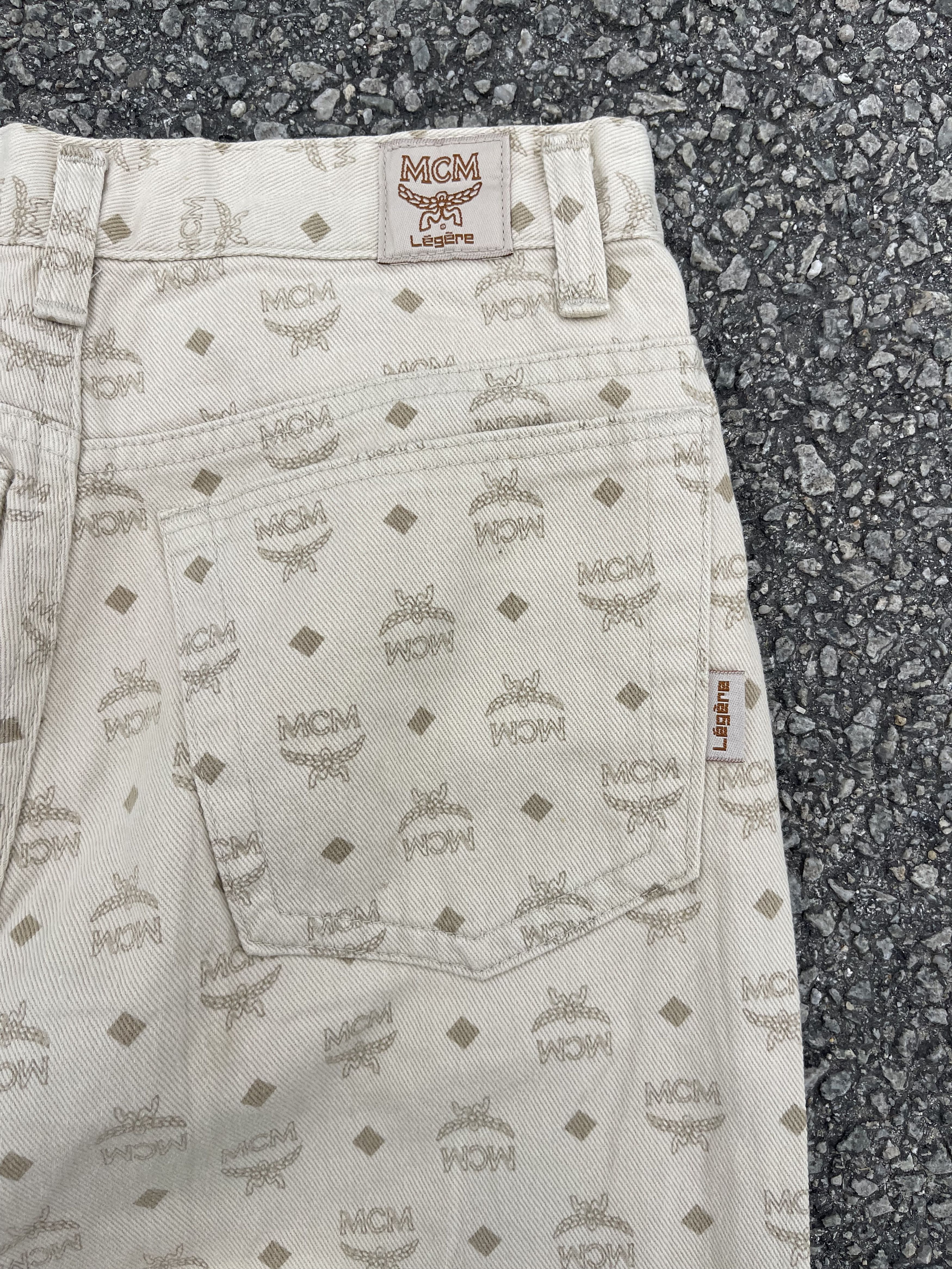 MCM × Vintage Vtg MCM Monogram Beige Colour Size 26 Size 26" / US 2 / IT 38 - 15 Thumbnail