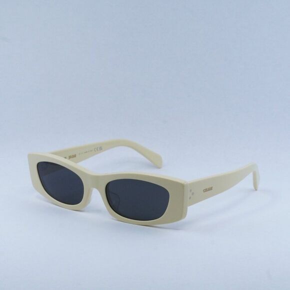 Celine Celine CL40245U 39A Sunglasses Shiny Butter Rectangle Frame Size ONE SIZE - 3 Thumbnail