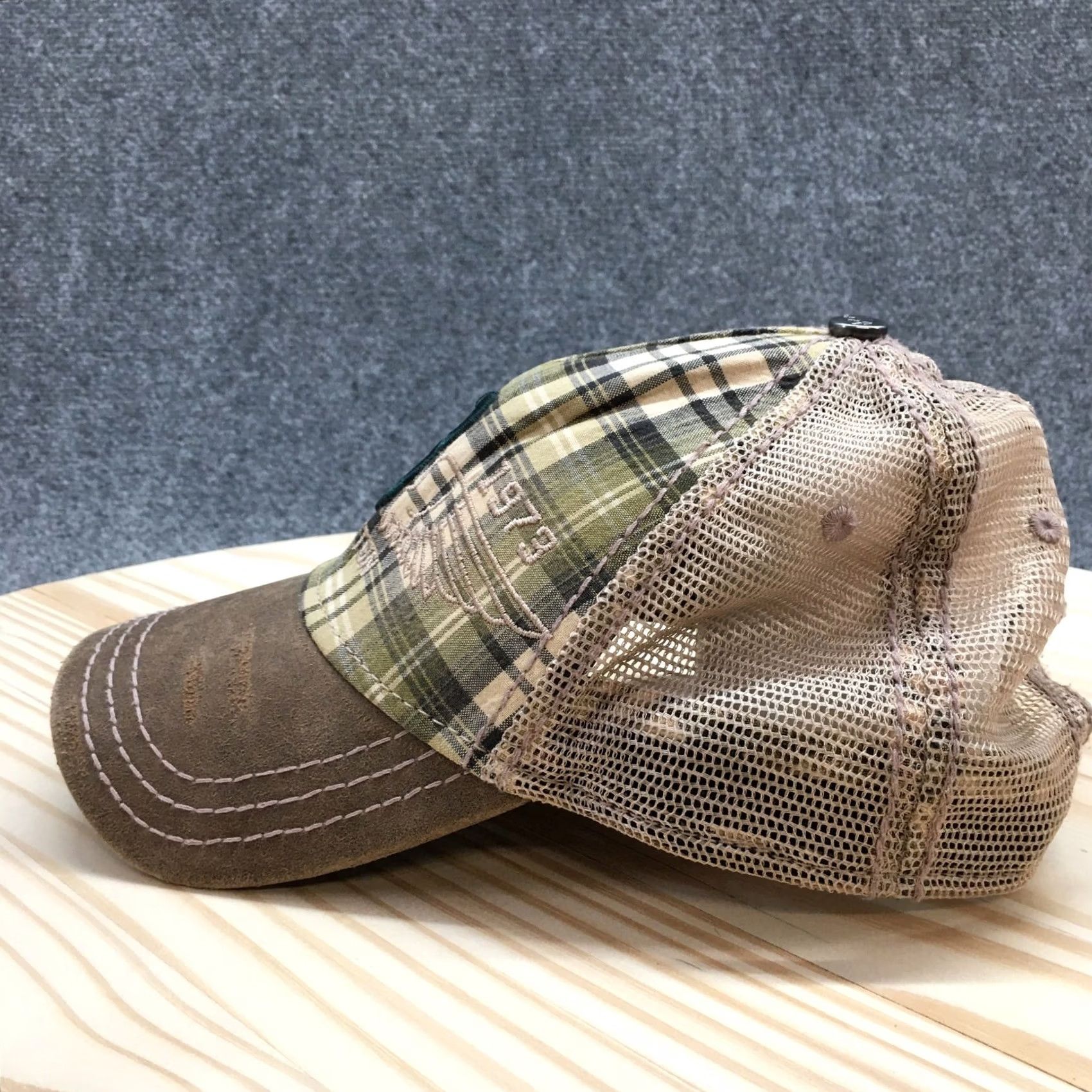Buffalo David Bitton Buffalo David Bitton Trucker Hat Mens Brown OS Curved Brim Embroidered Logo Size ONE SIZE - 4 Thumbnail