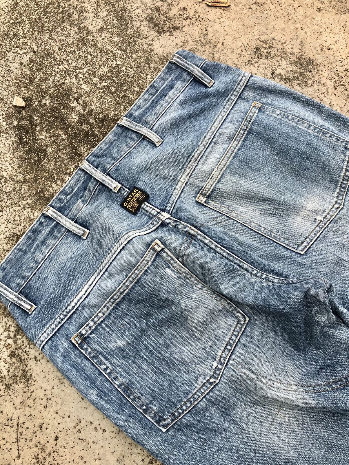 G-Star VINTAGE GSTAR BIKERS DENIM Size US 33 - 6 Thumbnail