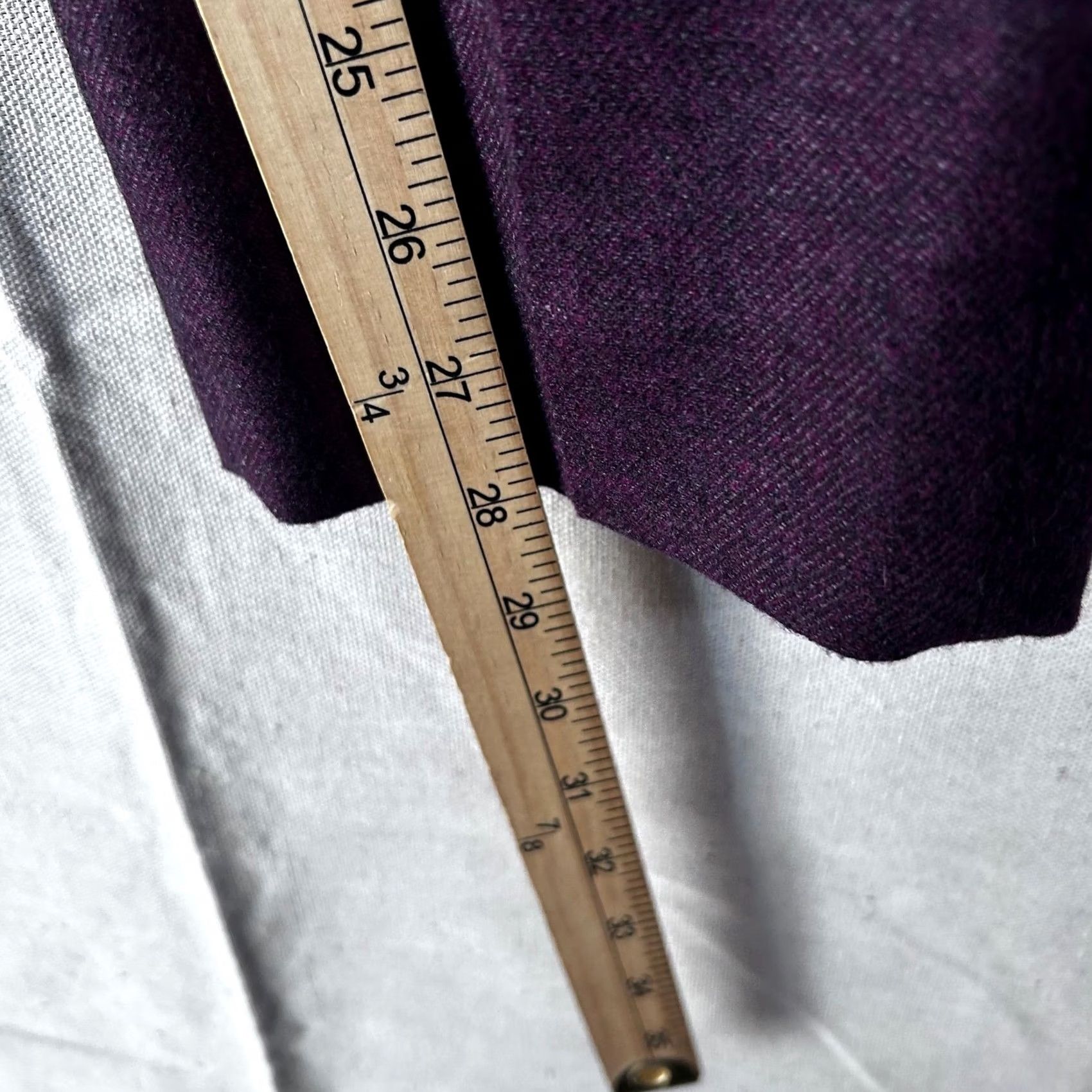 Banana Republic Banana Republic Ryan Nova Fides Italian Wool Blend Pants Purple 2P Short Size 26" / US 2 / IT 38 - 4 Thumbnail