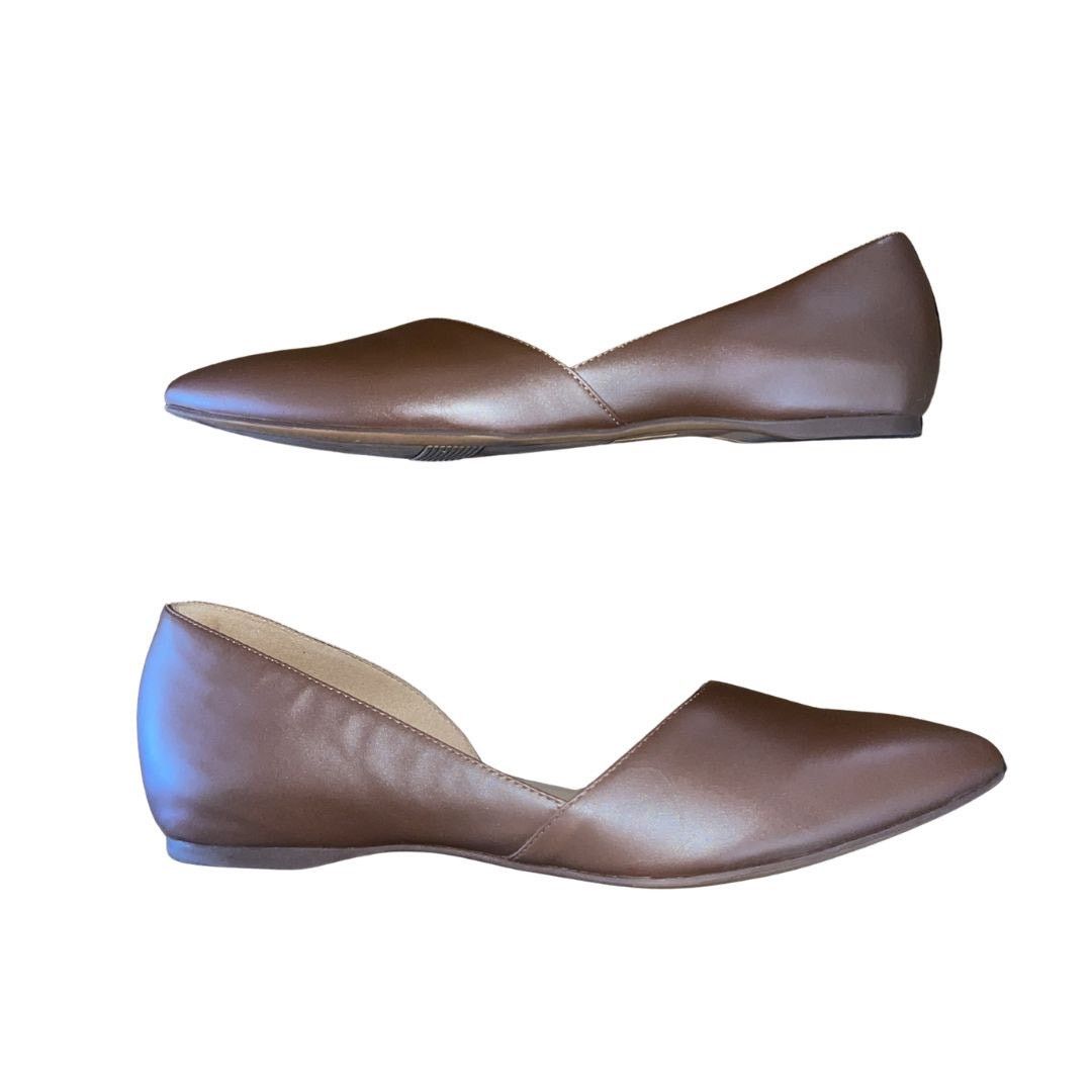 Naturalizer Samantha Pointed Leather Flats Shoes Size 8.5 Comfort Career Size US 8.5 / IT 38.5 - 1 Thumbnail