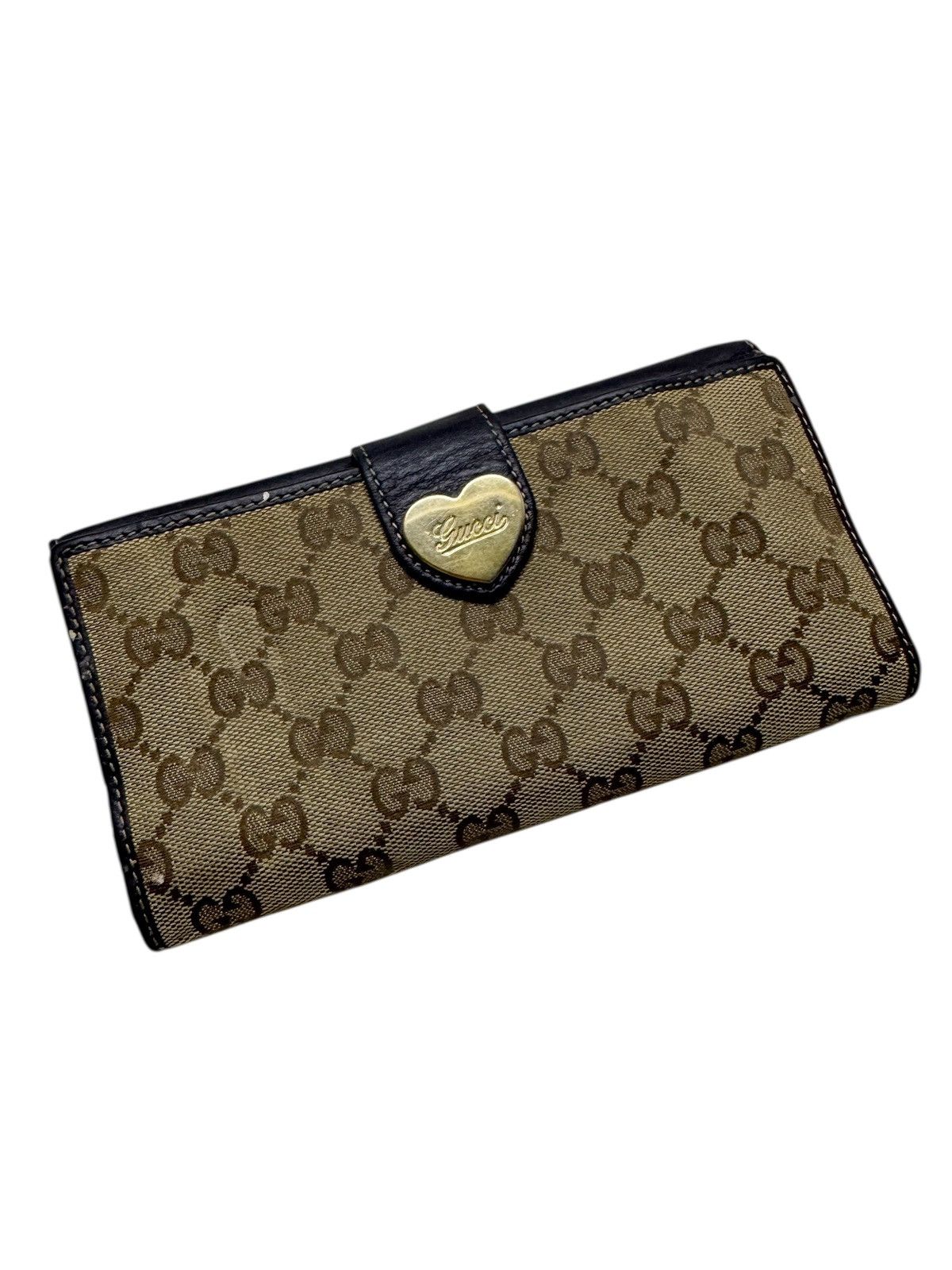 Gucci 🔥GUCCI GG HEART LEATHER LONG WALLET Size ONE SIZE - 1 Thumbnail