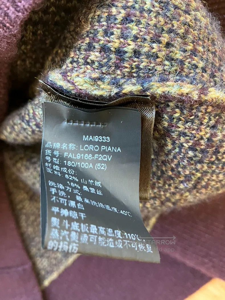 Loro Piana Loro Piana Cashmere Silk Blend Houndstooth High-Neck Sweat Size L / US 10 / IT 46 - 4 Thumbnail