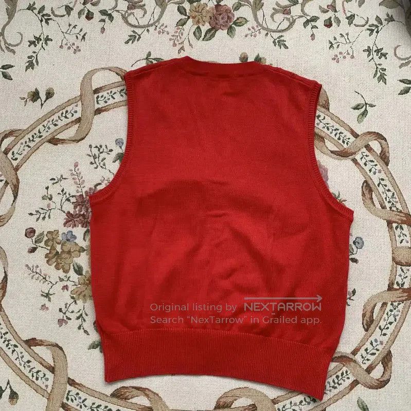 Burberry Burberry Red Cotton Women's Vest Cardigan. Size M / US 6-8 / IT 42-44 - 7 Thumbnail