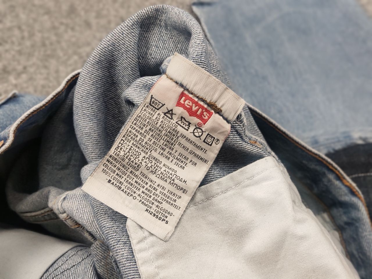Levi's Vintage 90's Levi’s 501 Sashiko Logo Jeans Japan watanabe Size US 33 - 19 Thumbnail