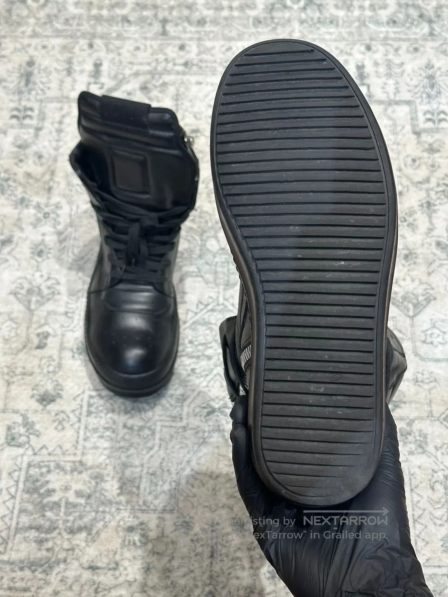 Rick Owens Rick Owens Inverted Triangle Black Leather. Size US 8 / EU 41 - 9 Thumbnail