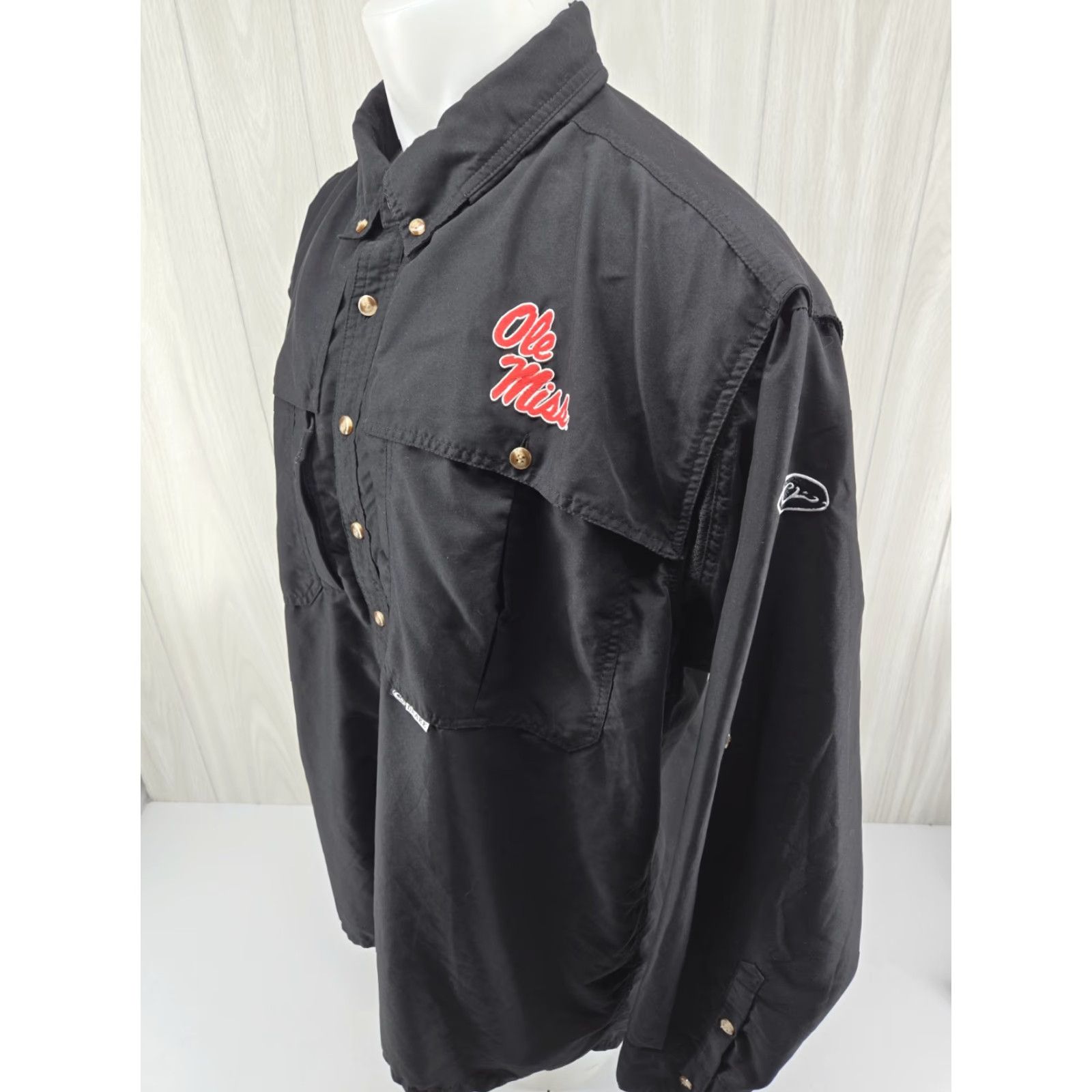 Vintage Drake Waterfowl Ole Miss Mens Black Wingshooters Button-Down Size 2XL Size US XXL / EU 58 / 5 - 5 Thumbnail