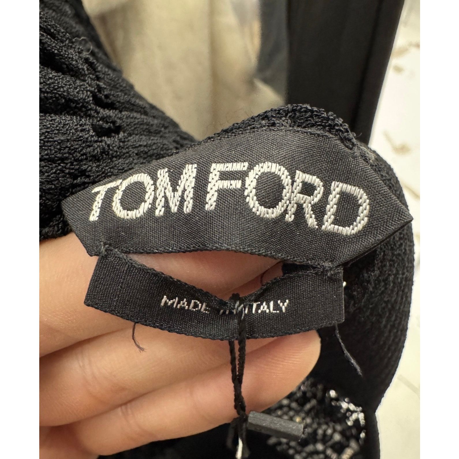 Tom Ford Tom Ford Black Knitted Dress - Size S Size S / US 4 / IT 40 - 5 Thumbnail