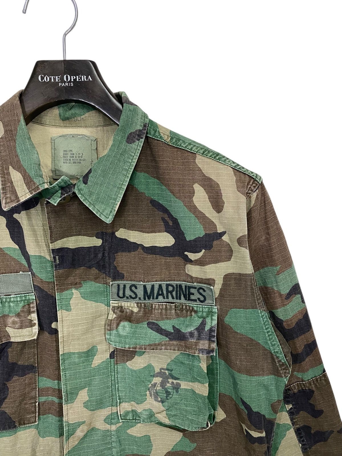 Vintage Vintage 80s usmc army camo jacket distressed Size US M / EU 48-50 / 2 - 3 Thumbnail