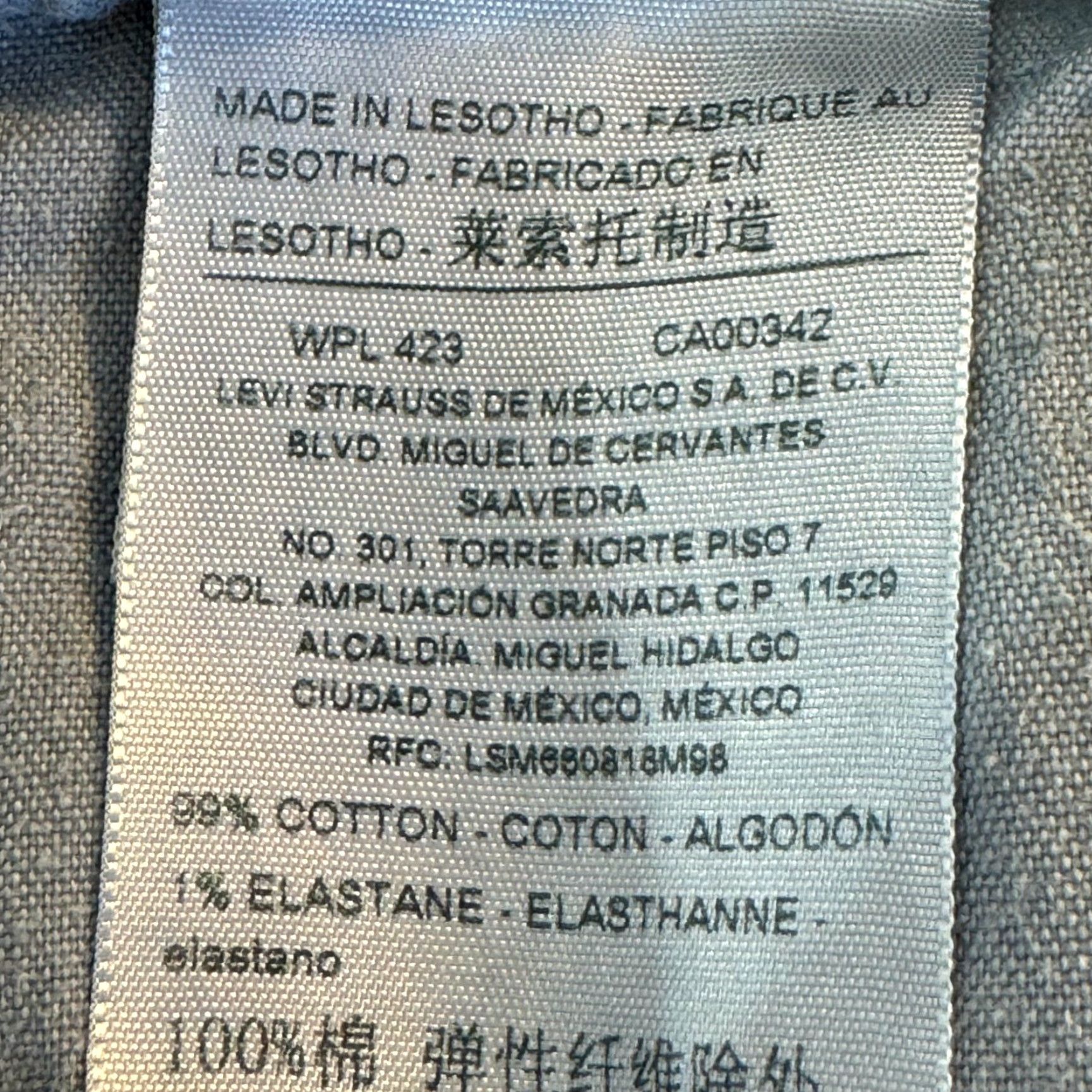 Levi's Levi's Jeans 36 X 30 Blue Denim Stretch Mid-Rise Slim Straight Button Zip Fly Mens Size US 36 / EU 52 - 4 Thumbnail