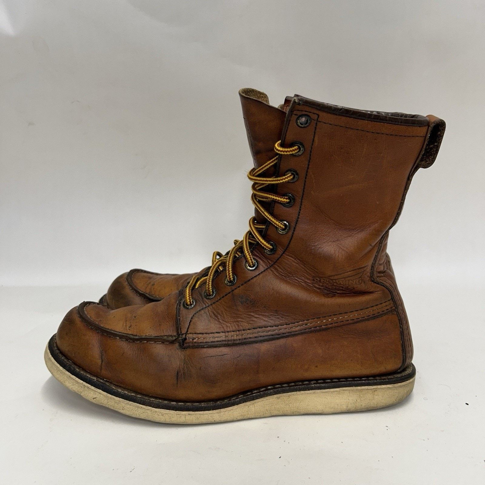 Red Wing Red Wing 10877 8” Leather Moc Toe Heritage Boots “Brown” Size US 10 / EU 43 - 6 Thumbnail