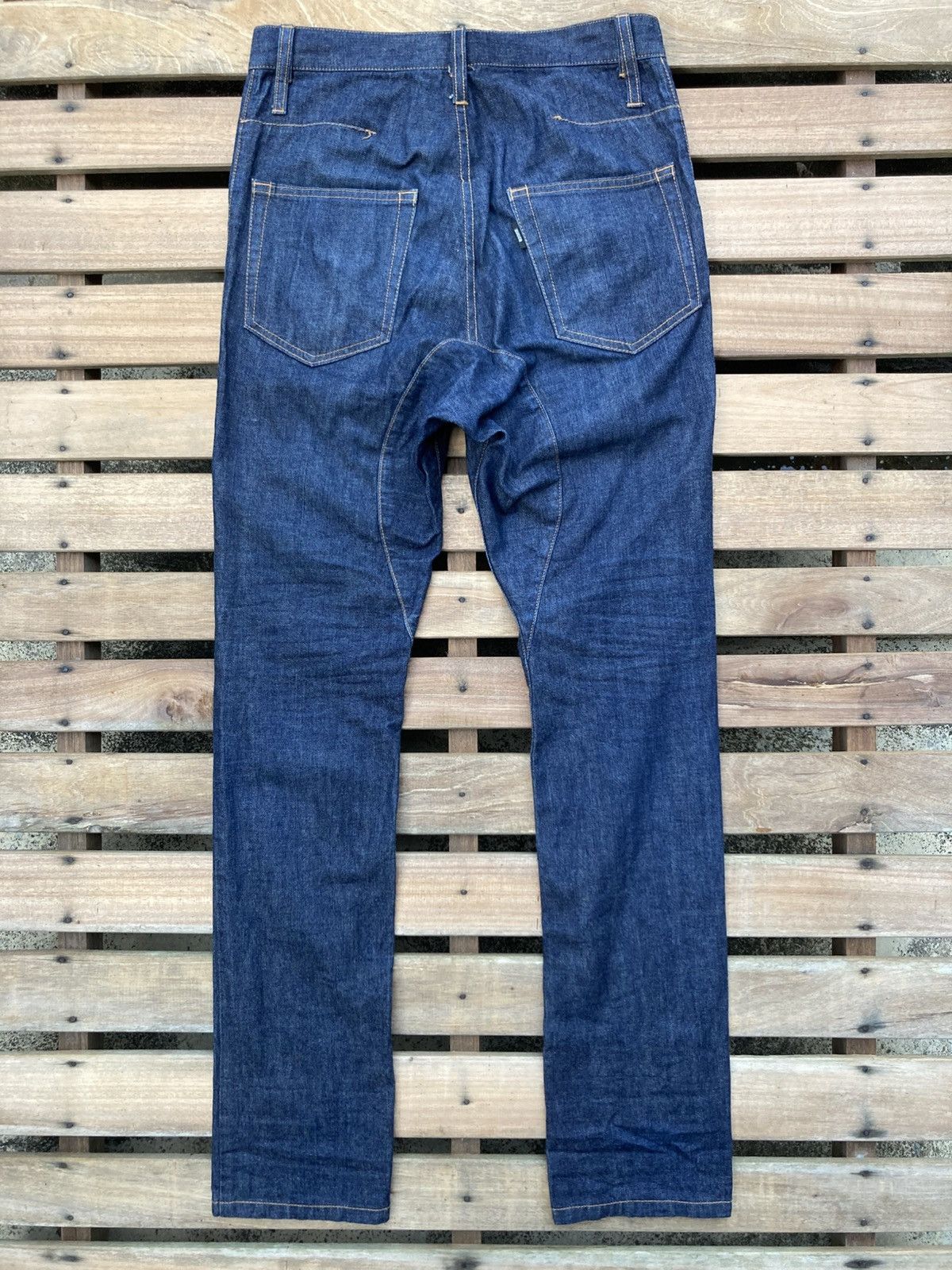 Zucca Archive Zucca Straight Drop Crotch Blue Jeans Size US 29 - 12 Thumbnail