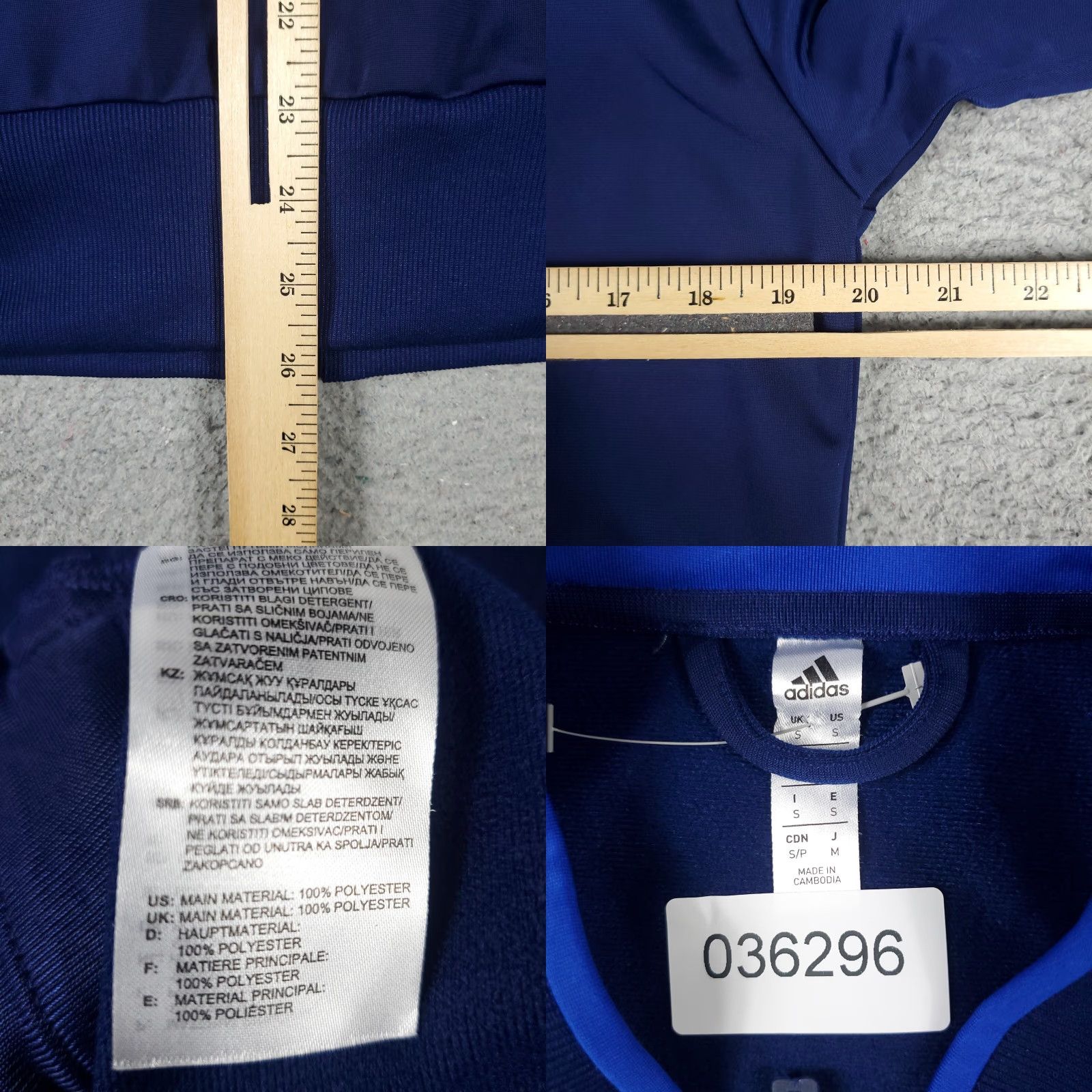 Adidas VINTAGE Adidas Jacket Mens Small Blue Kendall Full Zip Up Track Sweater Sweatshirt Size US S / EU 44-46 / 1 - 8 Thumbnail