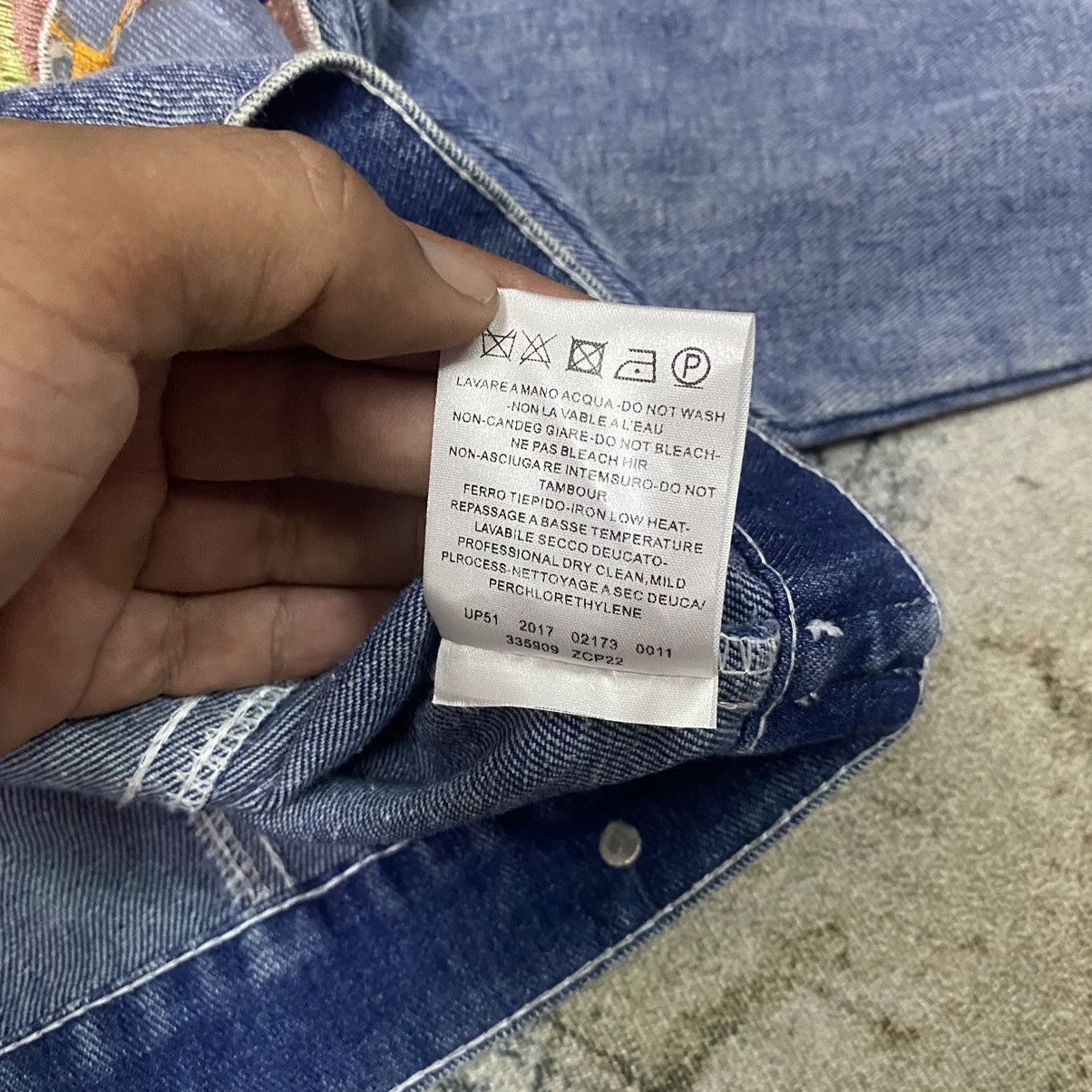 Sandro Gcw23🔥Sandro Butterfly PatchWork Light Washed Denim Jacket Size M / US 6-8 / IT 42-44 - 11 Thumbnail