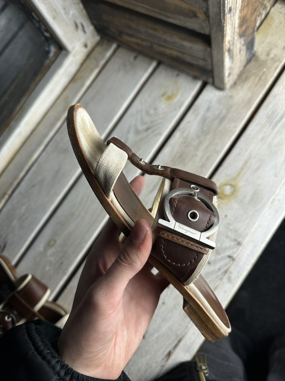 Salvatore Ferragamo RARE❗️Salvatore Ferragamo Women Shoes slides sandals Size US 7 / IT 37 - 14 Thumbnail