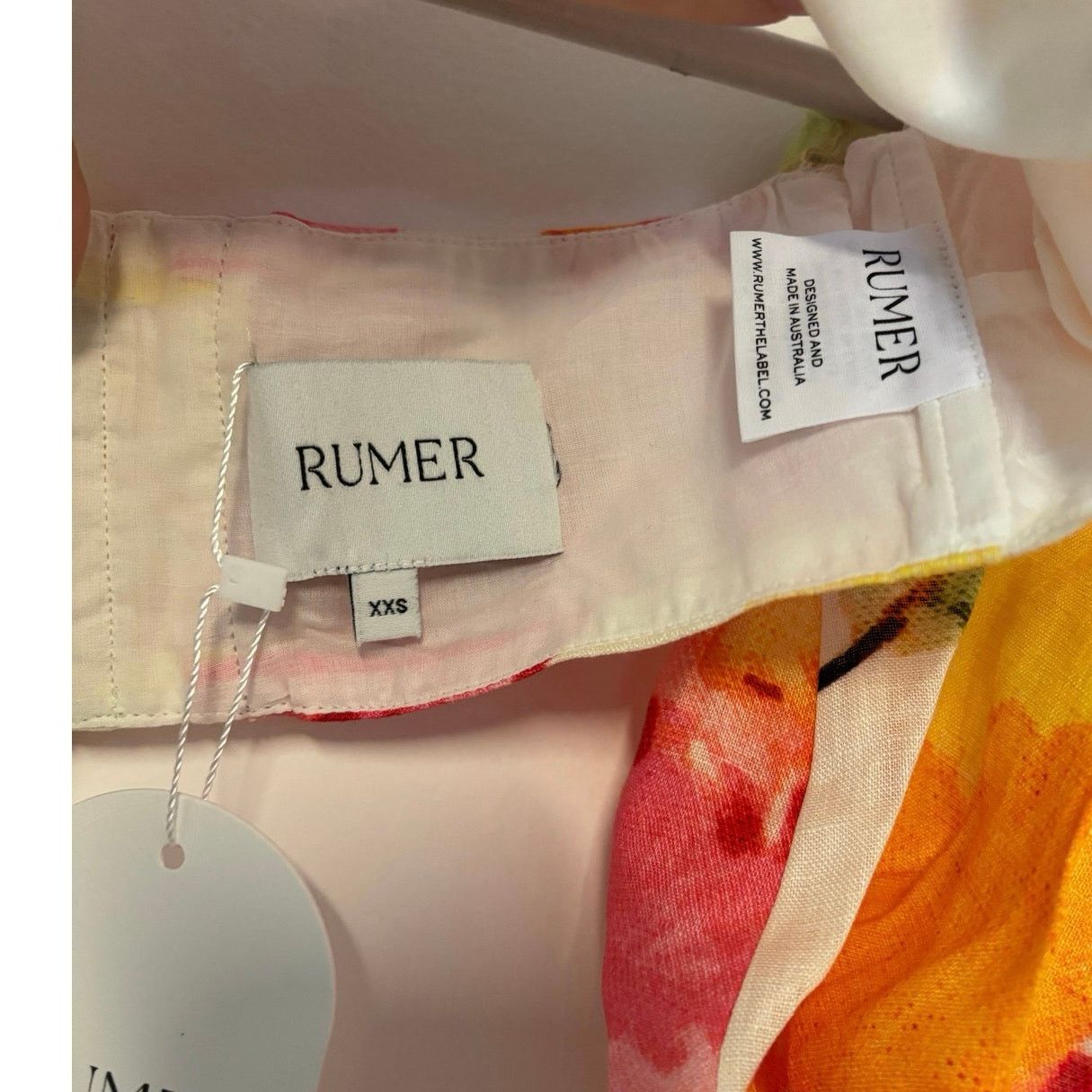REVOLVE NWT RUMER Camille Sunshine Crop Top Watercolor Floral XXS Size XXS / US 00 / IT 34 - 5 Thumbnail