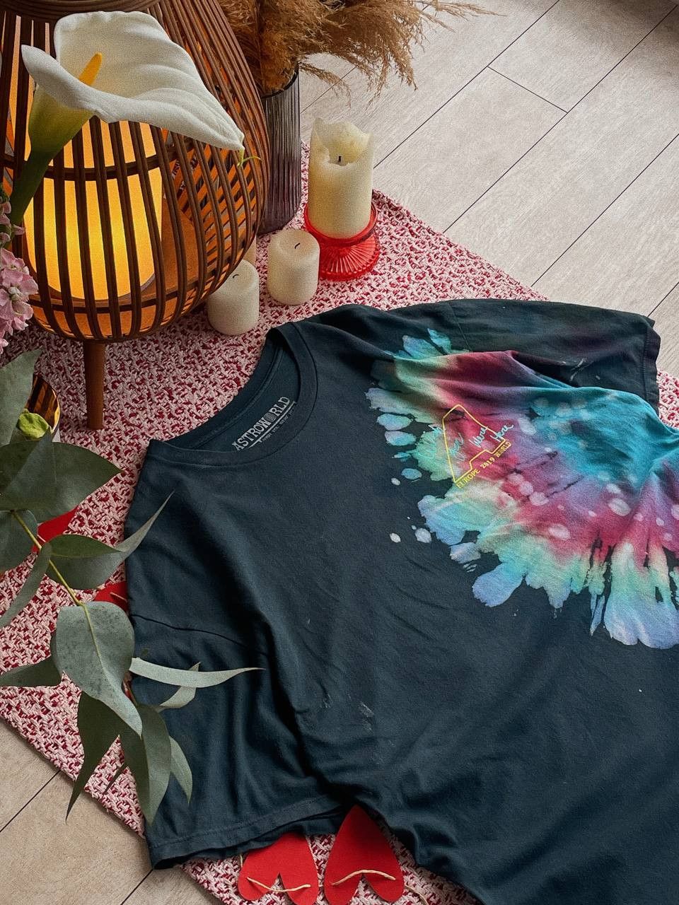 Travis Scott Astroworld Europe Tour 2019 T-Shirt Tie Dye Size US XL / EU 56 / 4 - 6 Thumbnail