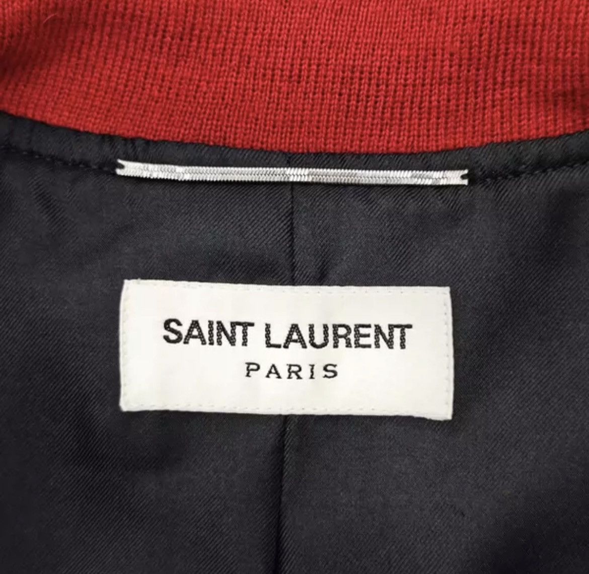 Hedi Slimane × Saint Laurent Paris SS15 Mr X embellished sequin satin bomber jacket Size US M / EU 48-50 / 2 - 5 Thumbnail