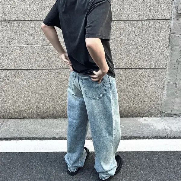 Japanese Brand Wakiko x Junko Washed Blue Baggy Jeans Pants Oversized y2k Size US 34 / EU 50 - 7 Thumbnail