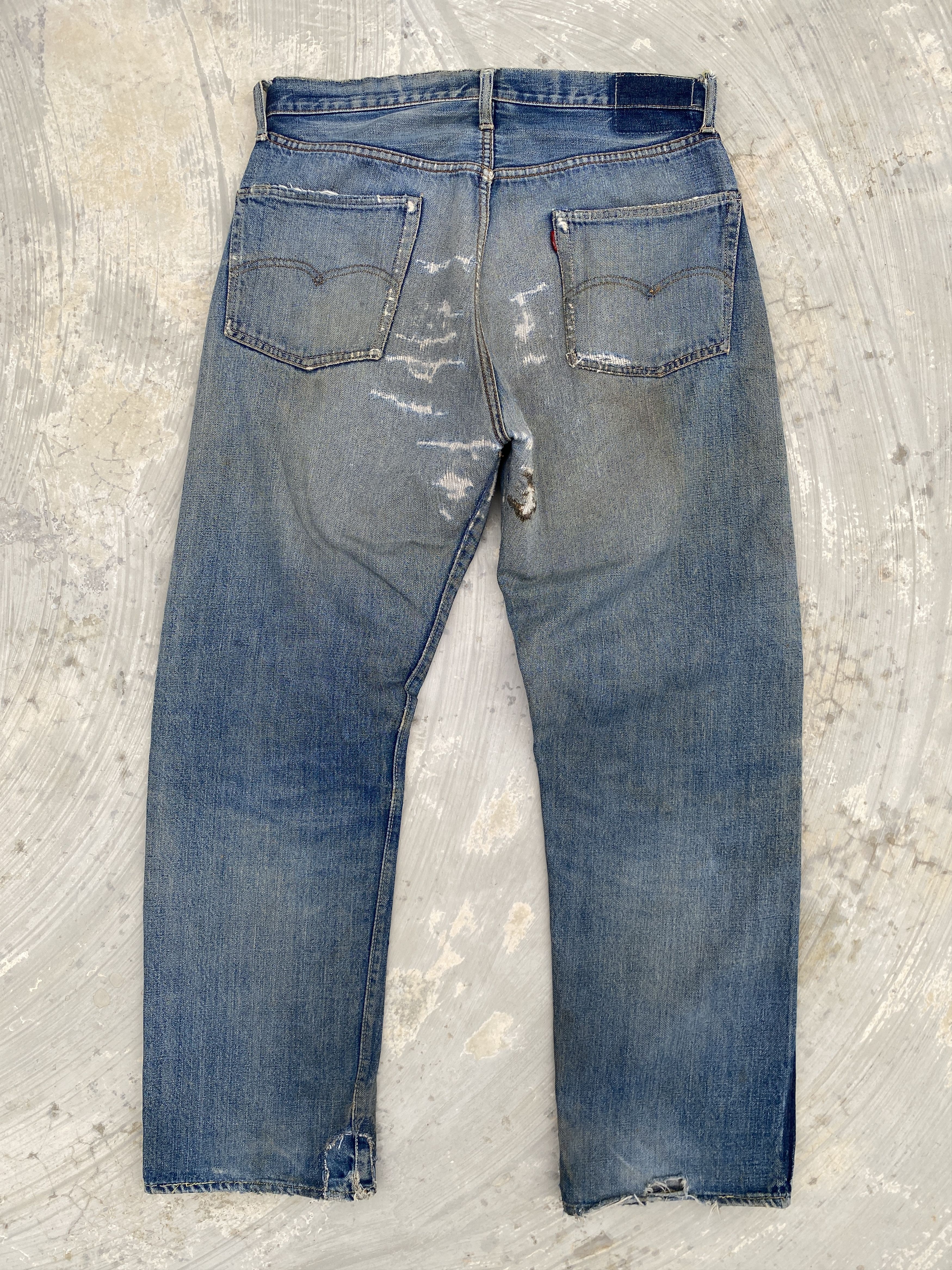 Levi's Vintage 60s Levis 501 Big E V-Stitch #6 Selvedge Jeans Size US 33 - 6 Thumbnail