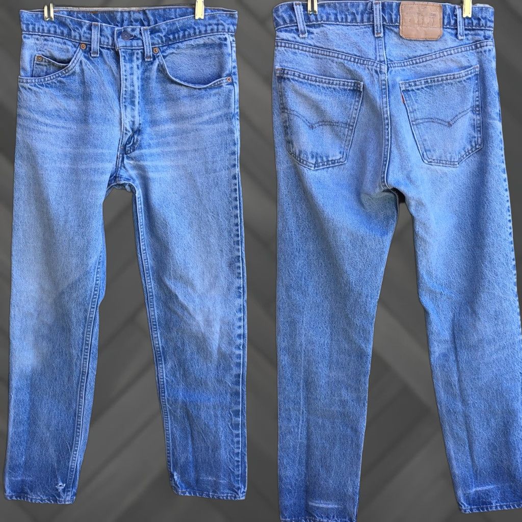 Vintage VINTAGE Levi’s Orange Tab Jeans Distressed From Wear 31 x 31 Denim Blue 1970s Womens Men’s? Size US 31 - 1 Thumbnail