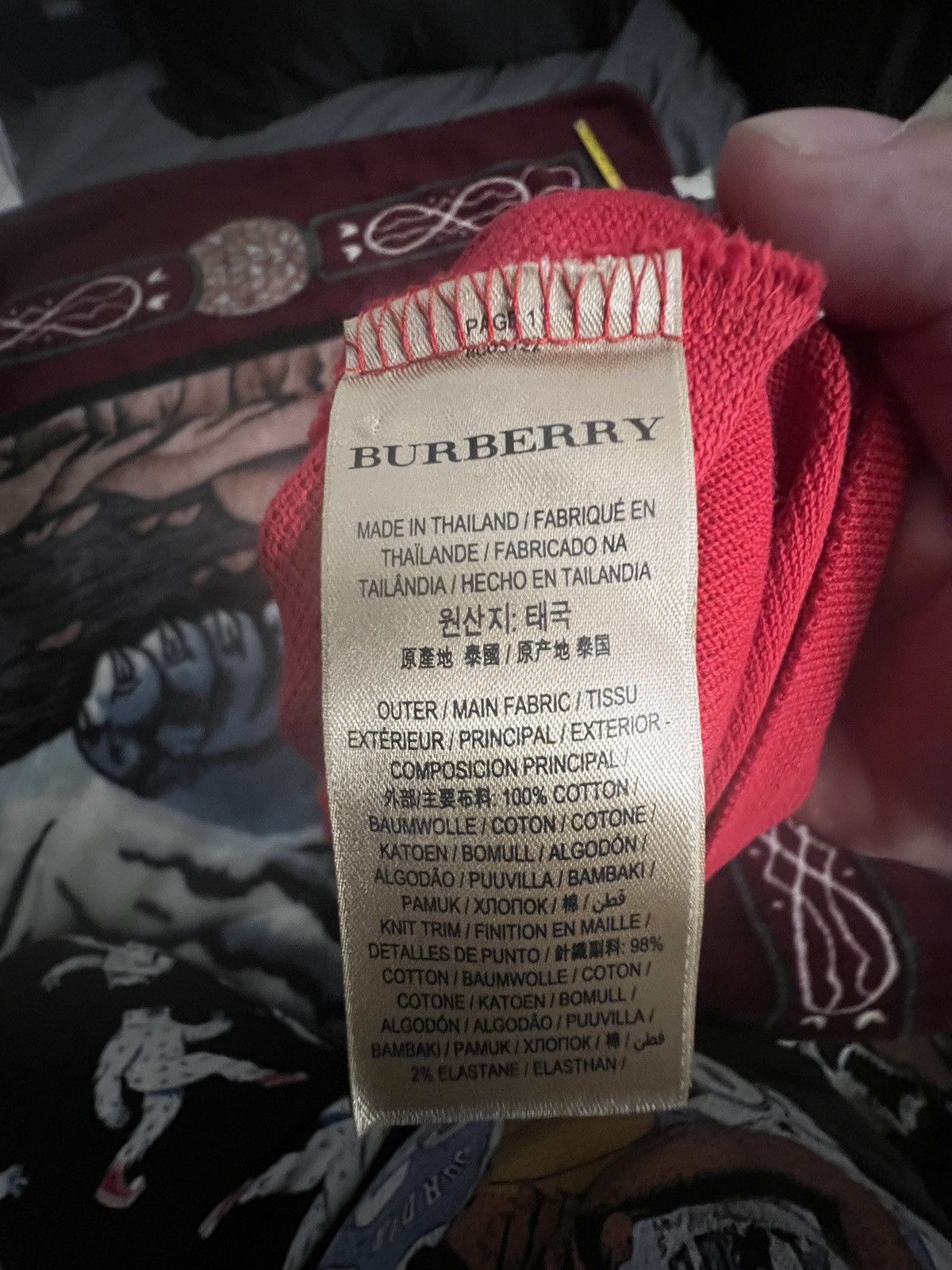 Burberry Burberry Red Polo Size US XXL / EU 58 / 5 - 4 Thumbnail