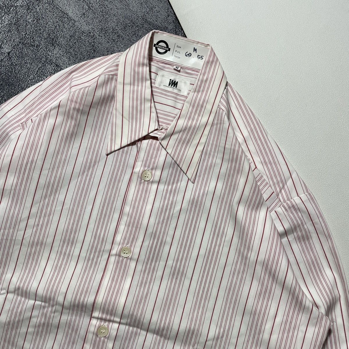 Issey Miyake × Seiko Vintage Issey Miyake Striped Shirts Japan Size US M / EU 48-50 / 2 - 3 Thumbnail