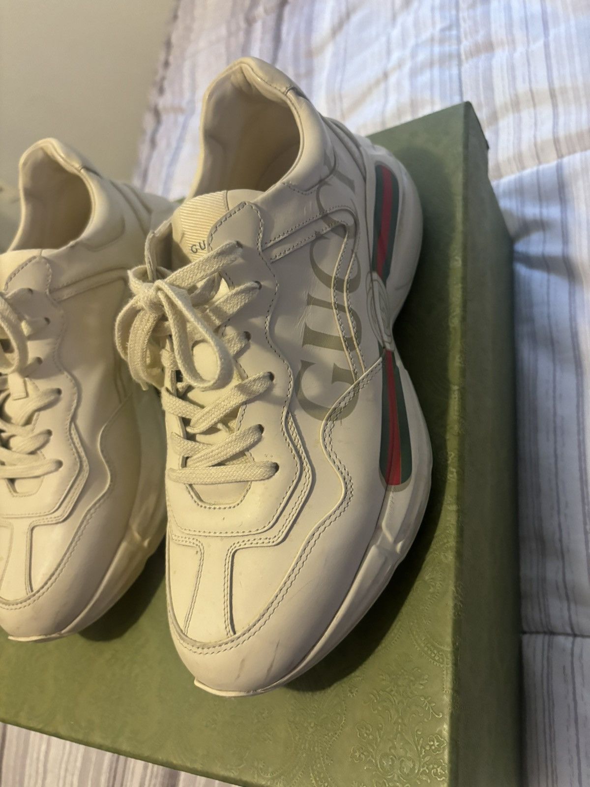 Gucci Gucci Rhyton sneaker with Gucci logo Size US 7 / EU 40 - 3 Thumbnail