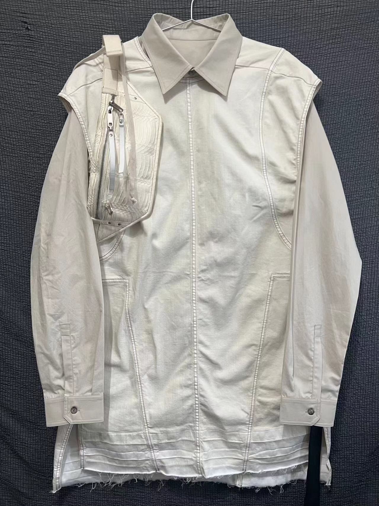 Rick Owens rick owens new texture frayed vest Size US XL / EU 56 / 4 - 1 Thumbnail
