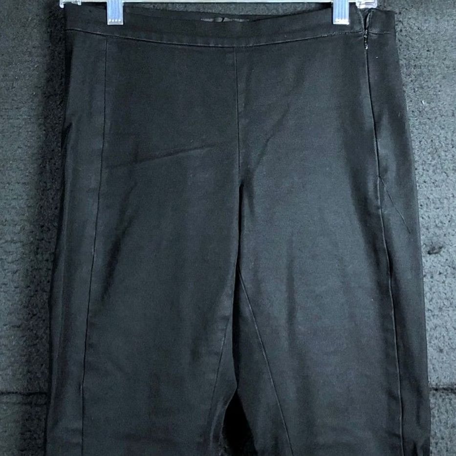 Banana Republic Banana Republic Women Pants Black Devon Ankle Side Zip Pull On Stretch 6 Regular Size 29" - 2 Thumbnail