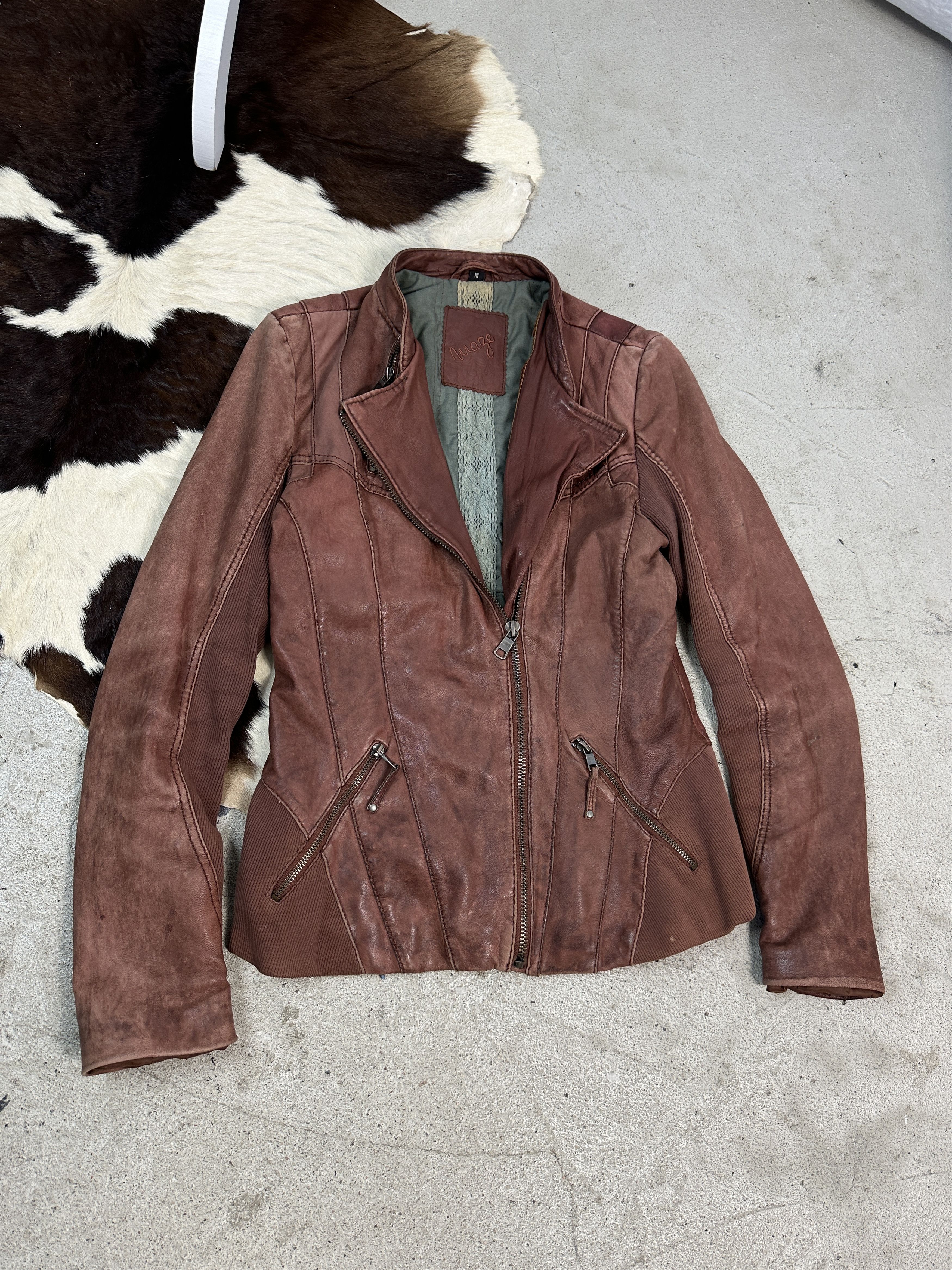 Vintage Vintage Fitted Leather Jacket Size US M / EU 48-50 / 2 - 1 Thumbnail