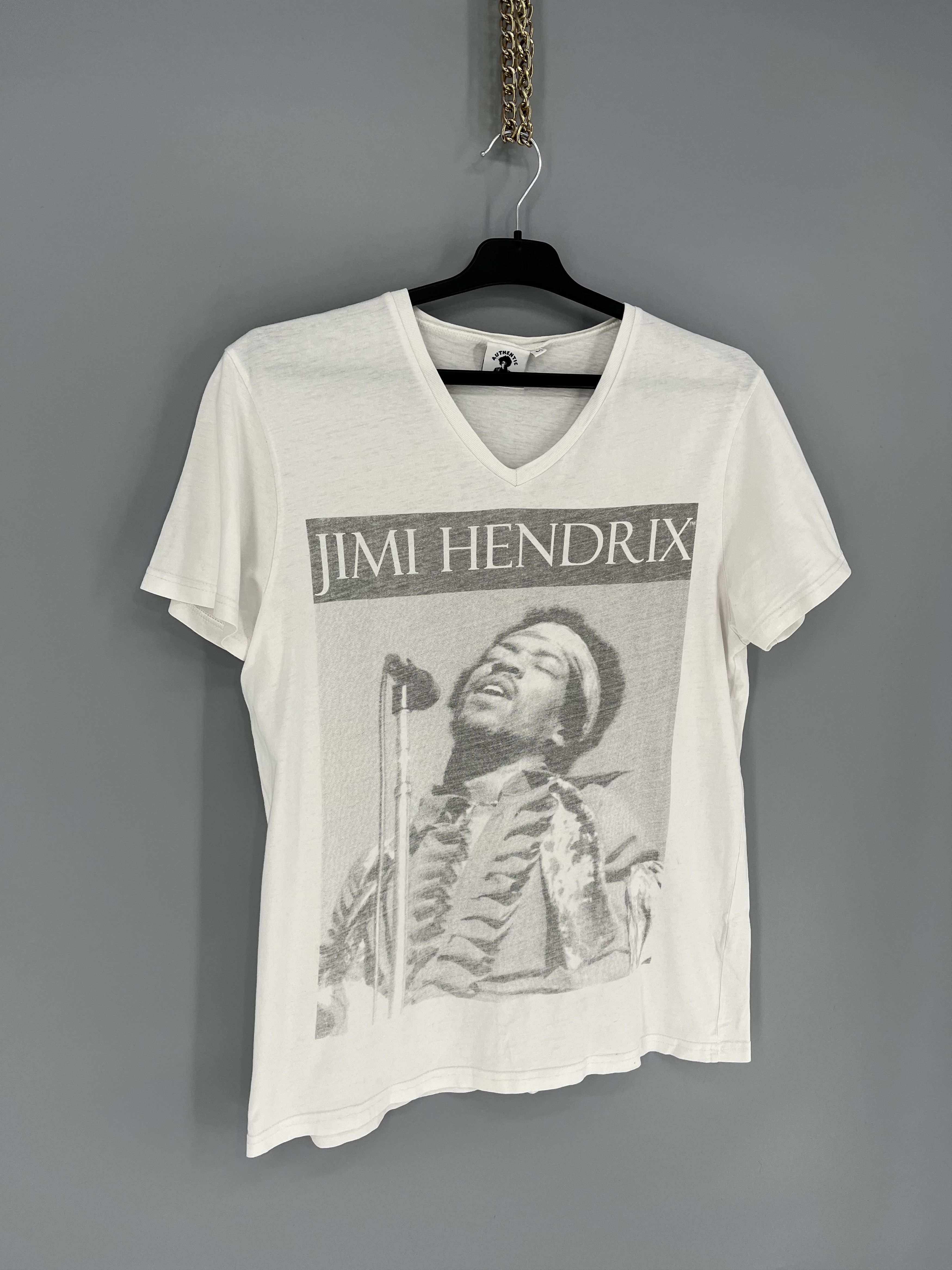 Band Tees Vintage Y2K Jimi Xendrix Band Rock Tee T Shirt White Size US M / EU 48-50 / 2 - 2 Thumbnail