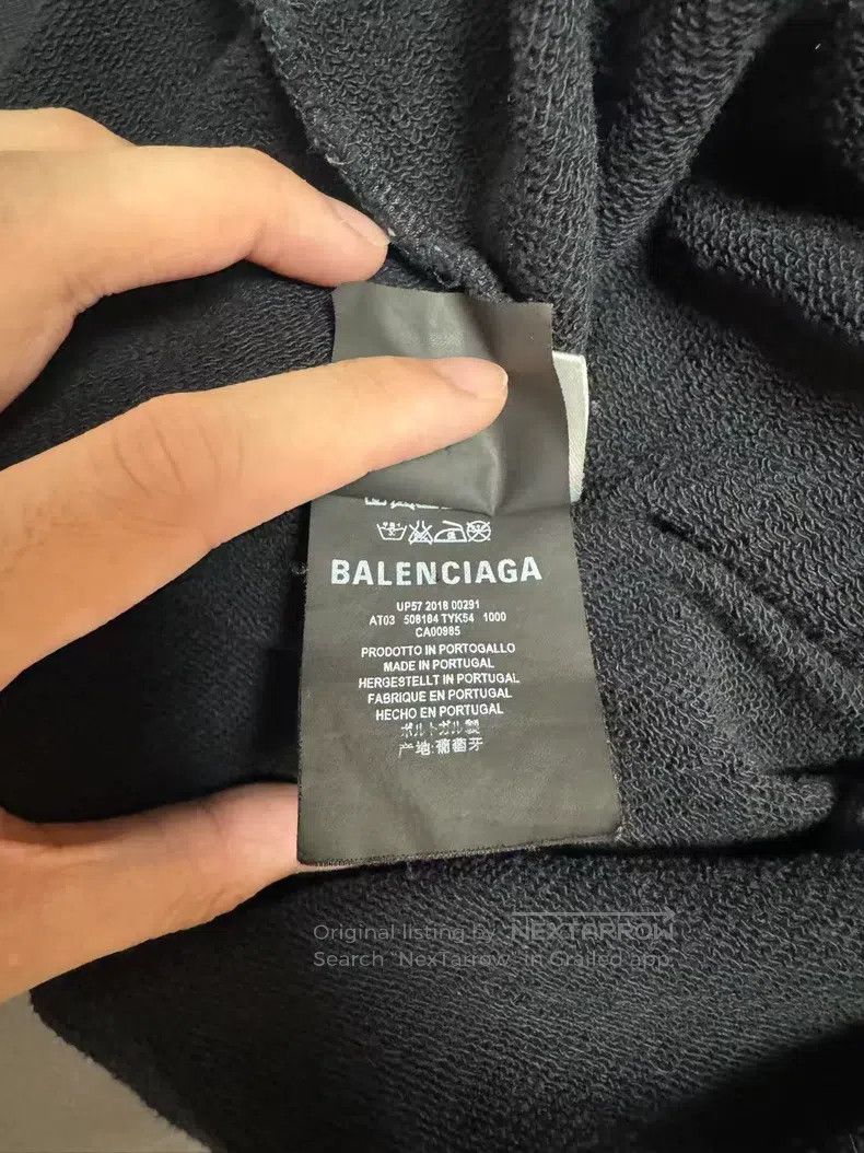 Balenciaga Balenciaga Back large logo sweatshirt hooded print Size US L / EU 52-54 / 3 - 5 Thumbnail
