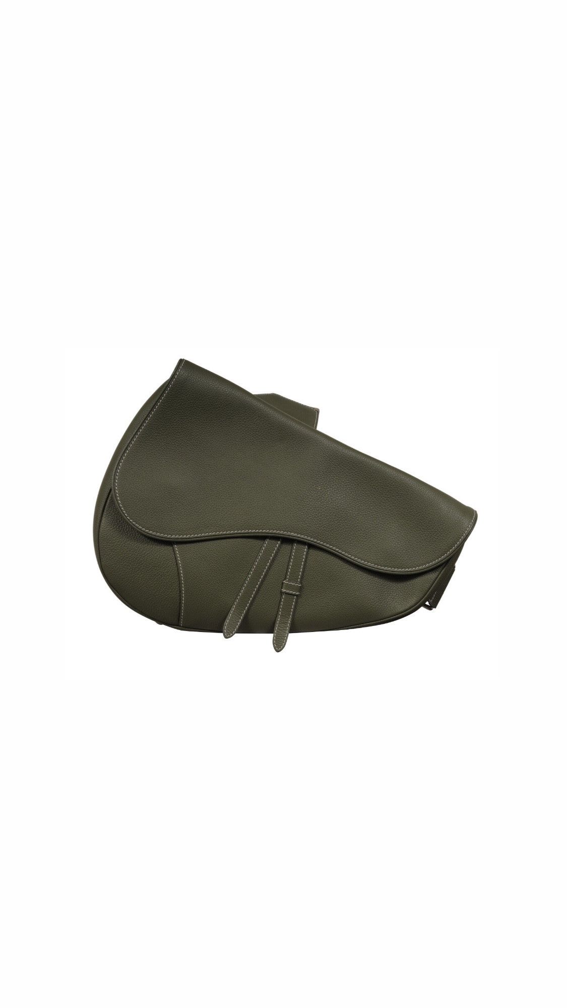 Dior Saddle Bag Green Leather Cargo Crossbody Travel Size ONE SIZE - 25 Thumbnail