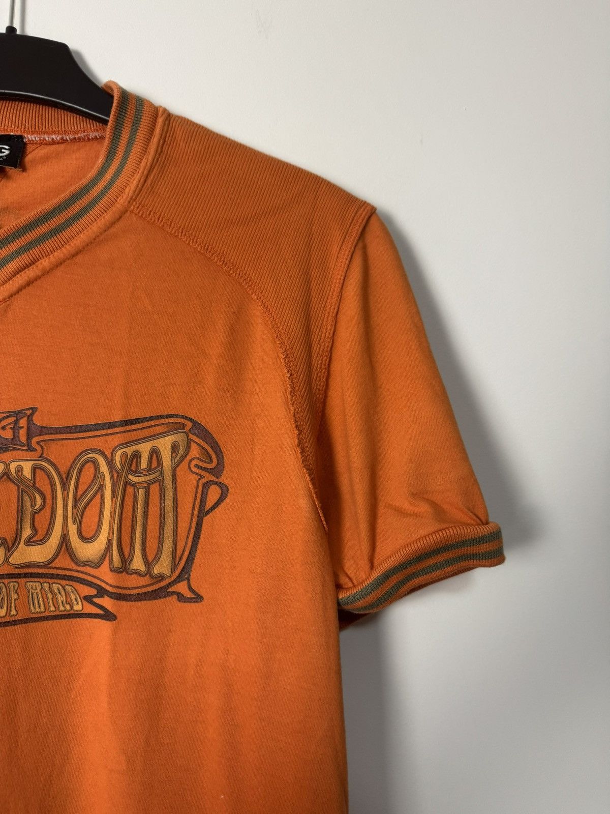 Dolce & Gabbana Archive Dolce & Gabbana D&G Freedom Graphic Tee Orange Y2K Size US L / EU 52-54 / 3 - 6 Thumbnail