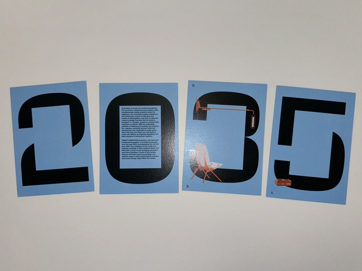 image of Virgil Abloh C/o Vitra Twentythirtyfive Postcards in Blue, Men's
