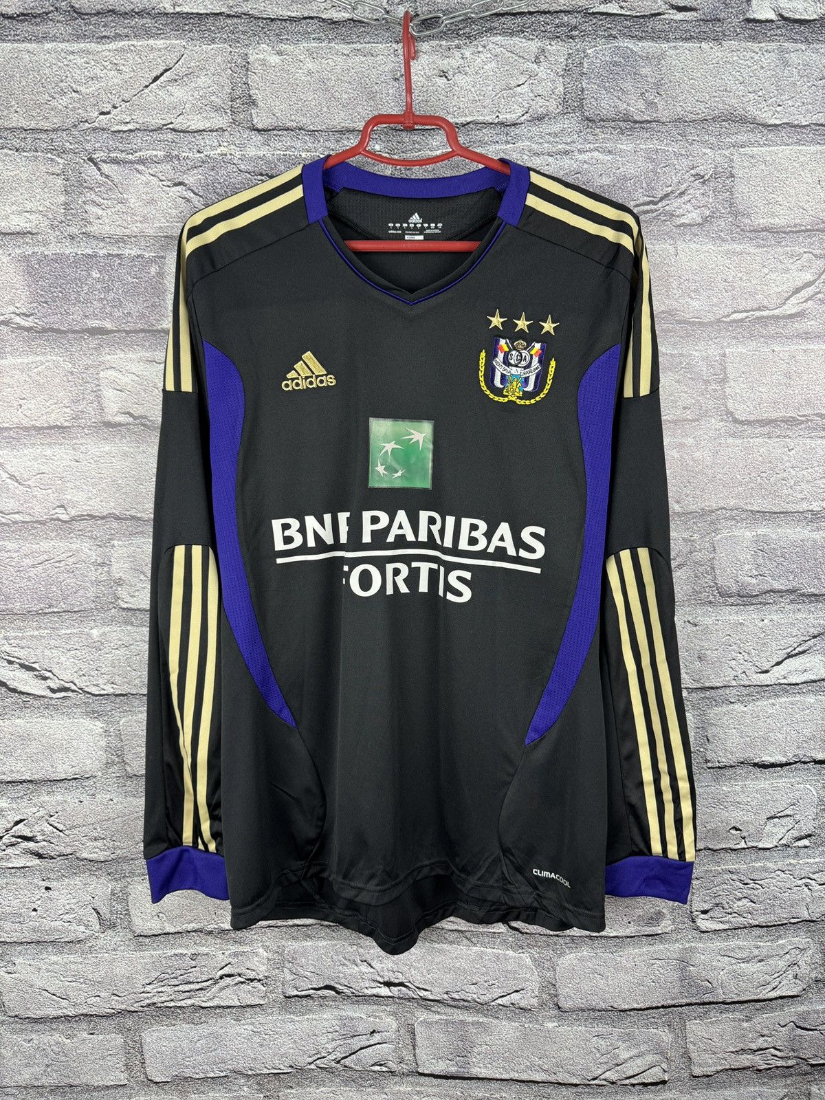 Adidas Vintage Adidas RSC Anderlecht Long Sleeve Jersey #9 Size US L / EU 52-54 / 3 - 2 Thumbnail