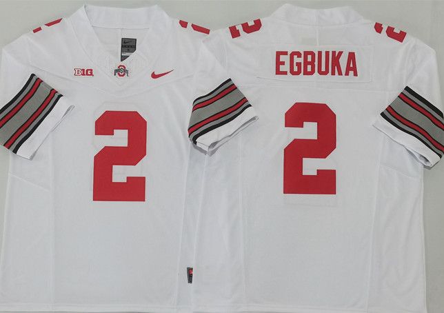 Other Ohio State Buckeyes #2 Emeka Egbuka White 2025 Jersey Size US XL / EU 56 / 4 - 1 Thumbnail