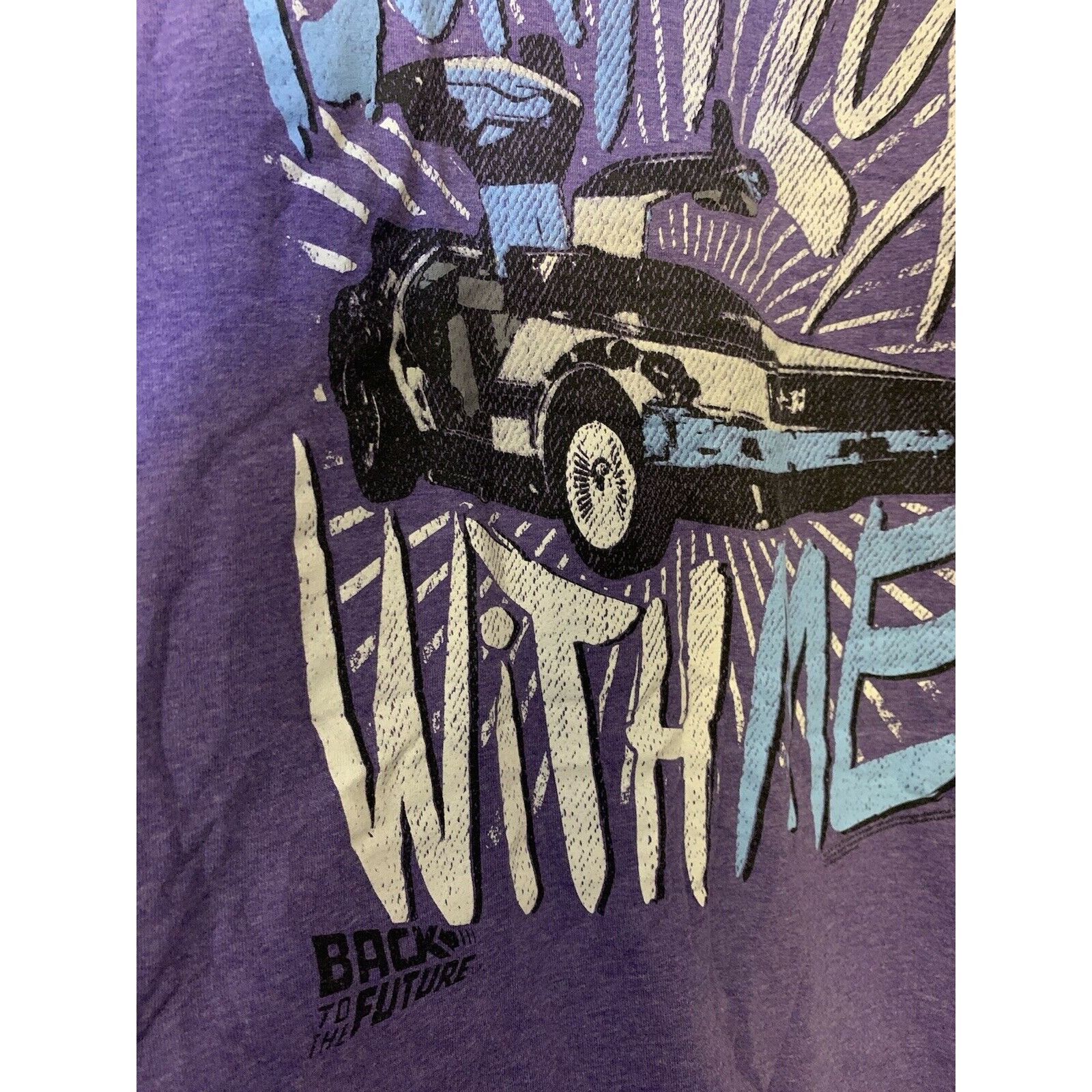 Fruit Of The Loom BACK TO THE FUTURE PURPLE T-SHIRT SZ S DON'T FLUX WITH ME Size US S / EU 44-46 / 1 - 5 Thumbnail