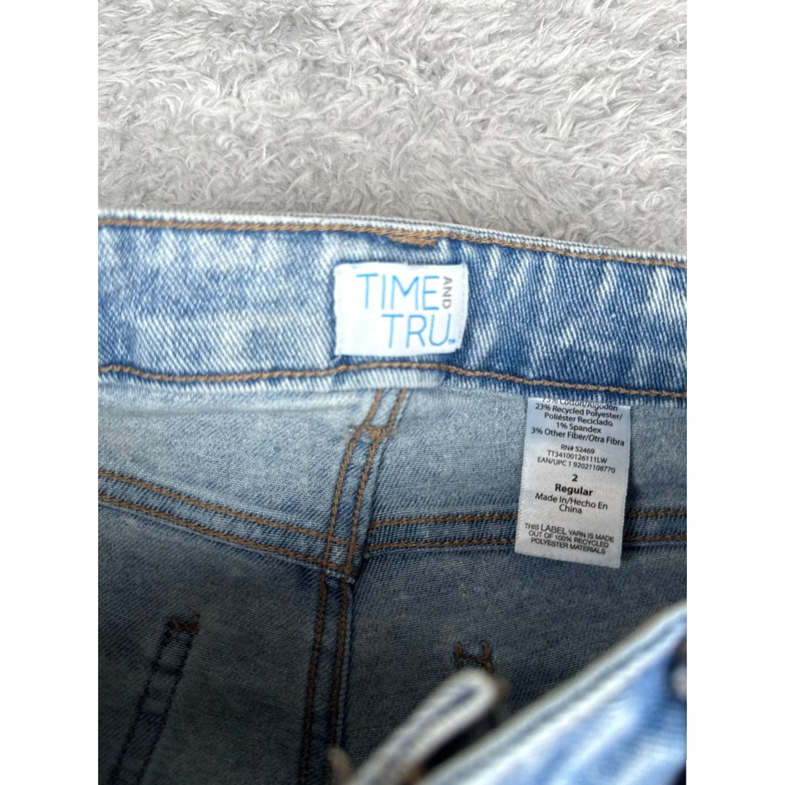 Pacsun PacSun Jeans Womens 2 Green Denim Slim Straight Mid Rise 26x26 Distressed Stretch Pockets 5-Pocket Design Vintage No Mens Womens Size 40" / US 18 - 6 Thumbnail