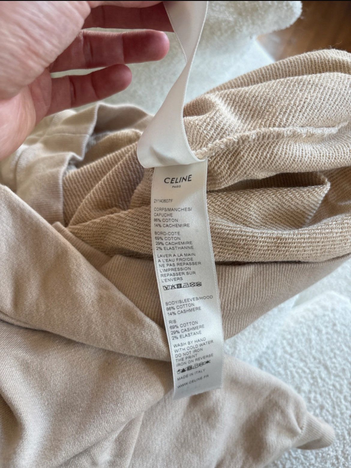 Celine Celine Paris Logo hoodie Size US L / EU 52-54 / 3 - 9 Thumbnail