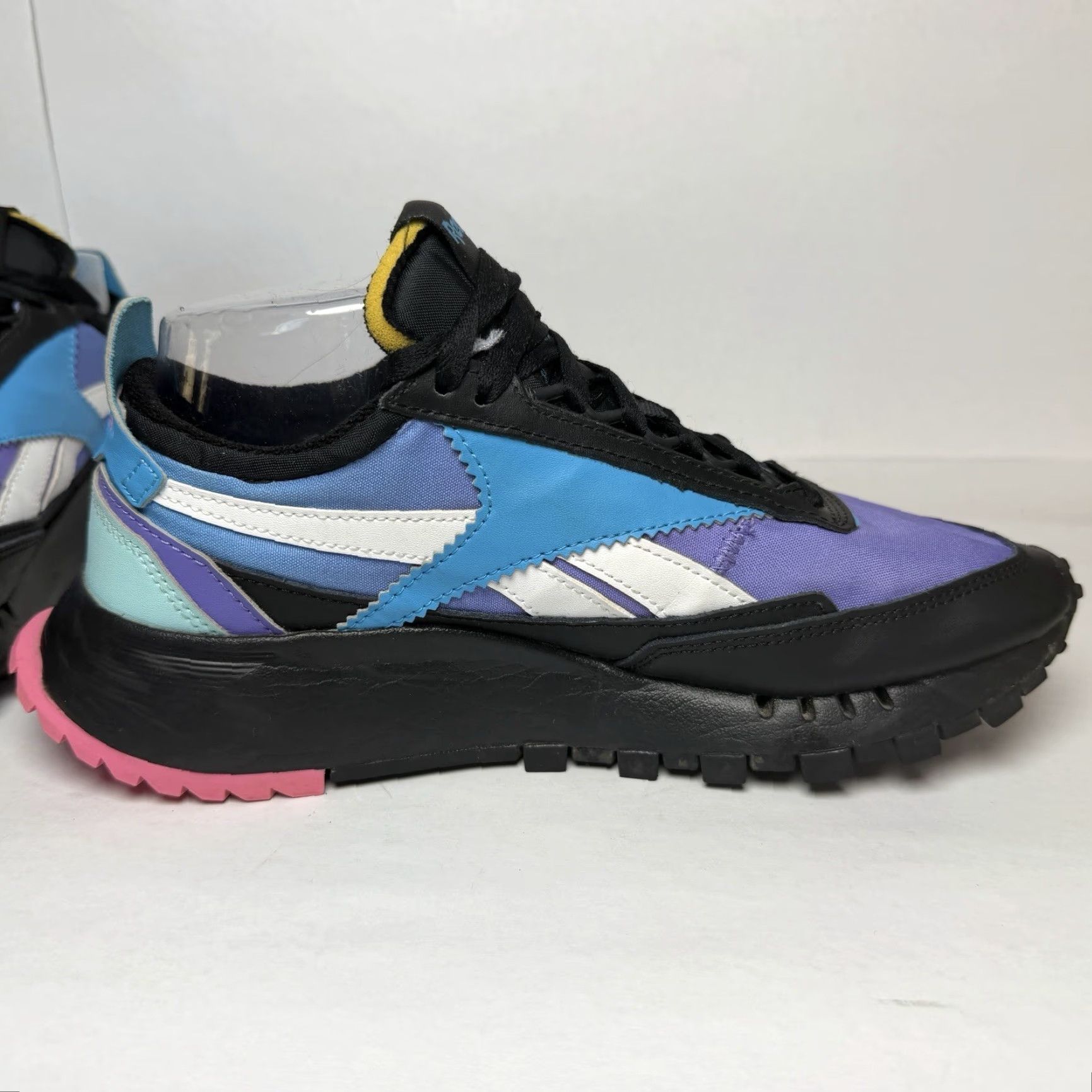 Reebok Reebok Classic Legacy Low Radiant Sneakers Mens Size 6 Aqua Purple Black GV9829 Low Top Lace Up Sneakers Size US 5 / EU 37 - 6 Thumbnail