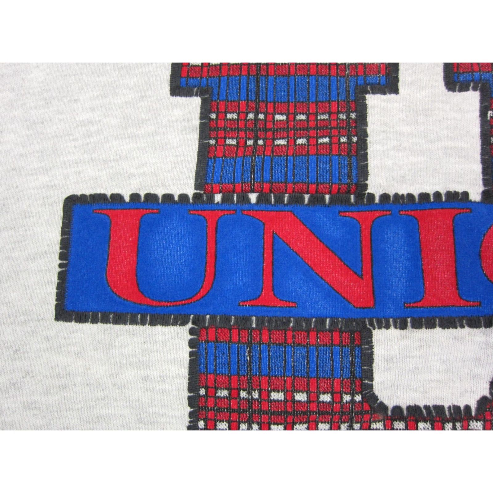 Jerzees VINTAGE Jerzees Sweatshirt Mens Large Gray Union Sweater Made in USA U Plaid Size US L / EU 52-54 / 3 - 3 Thumbnail