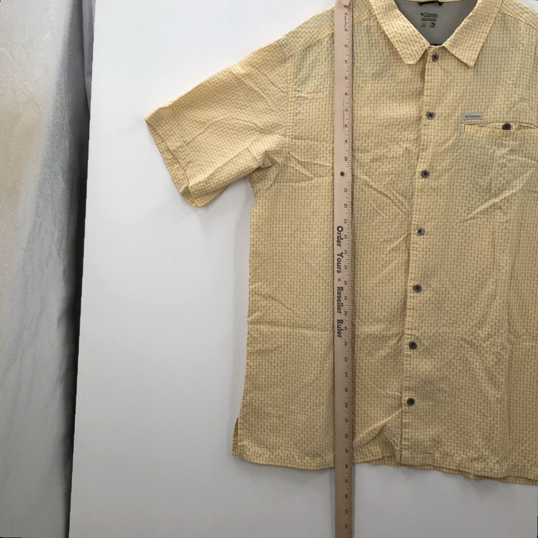 Vintage Columbia Mens Shirt Button Up Casual Short Sleeves Yellow Check Collared Size L Size US L / EU 52-54 / 3 - 3 Thumbnail
