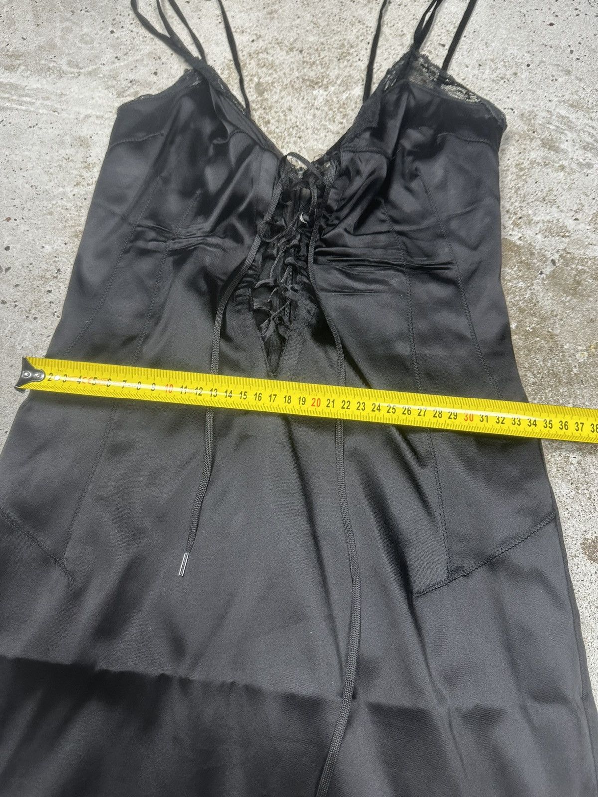 Dolce & Gabbana 2001 Dolce & Gabbana Black Corset Lace Up Bra Dress Size M / US 6-8 / IT 42-44 - 22 Thumbnail