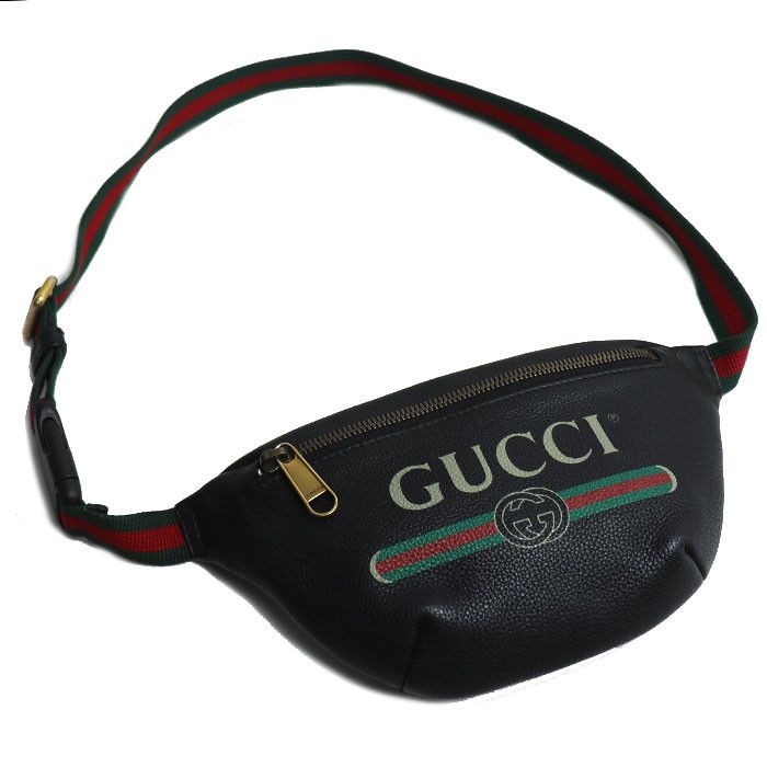 Gucci Gucci Gucci Sheline Logo Print Leather Body Bag Leather Belt Bag 527792 Size ONE SIZE - 1 Thumbnail