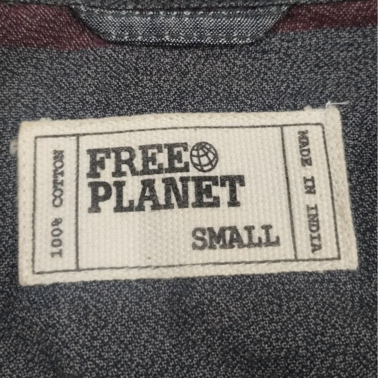 Free Planet Free Planet Men's Grey Small Shirt/Button Up SzS SKU3863 Size US S / EU 44-46 / 1 - 4 Thumbnail