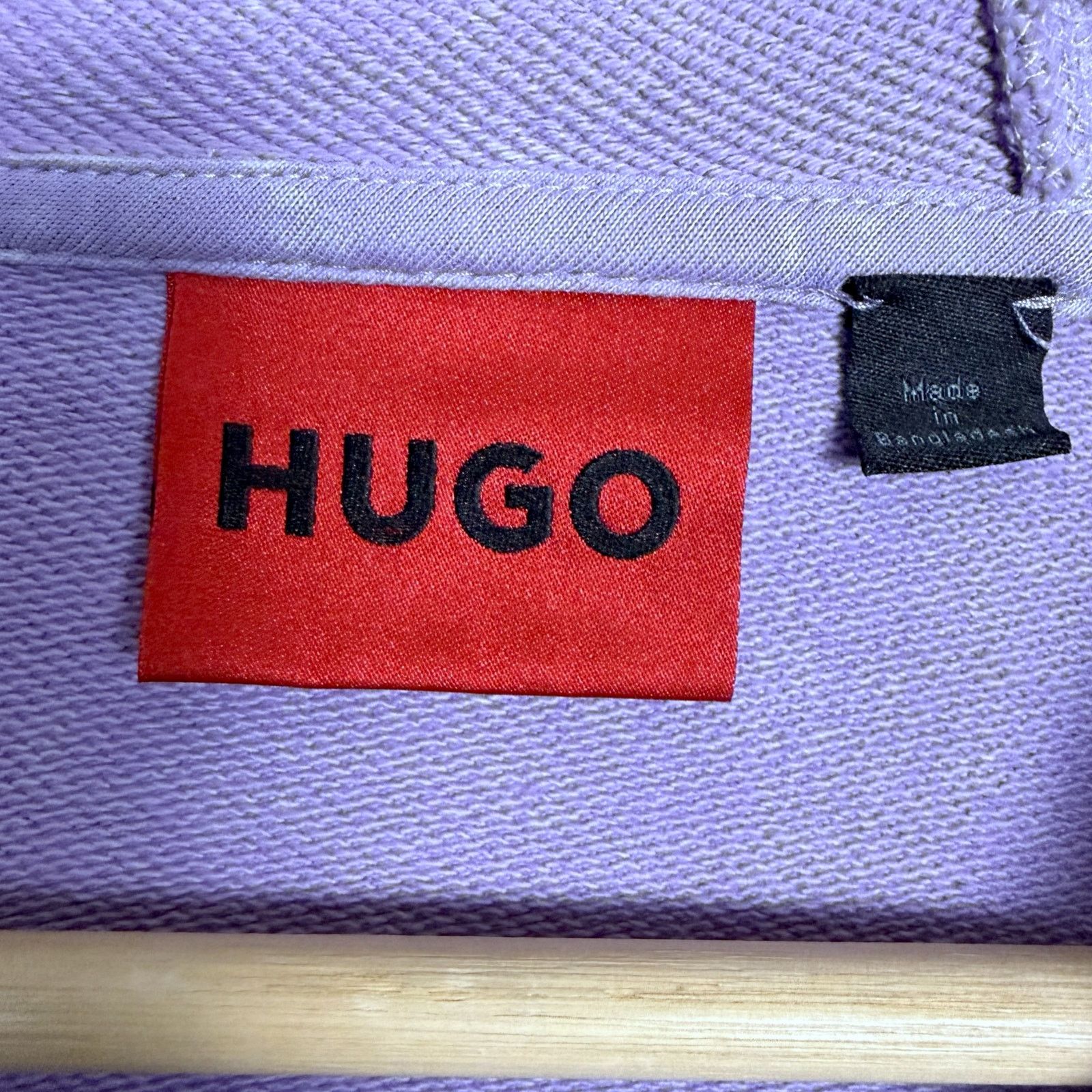 Hugo Boss Hugo Boss Daratschi Logo Patch Hoodie Light Purple $148 Size US L / EU 52-54 / 3 - 5 Thumbnail